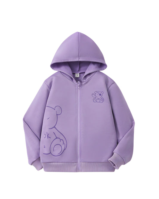 PURPLE FLEECE HOODIE