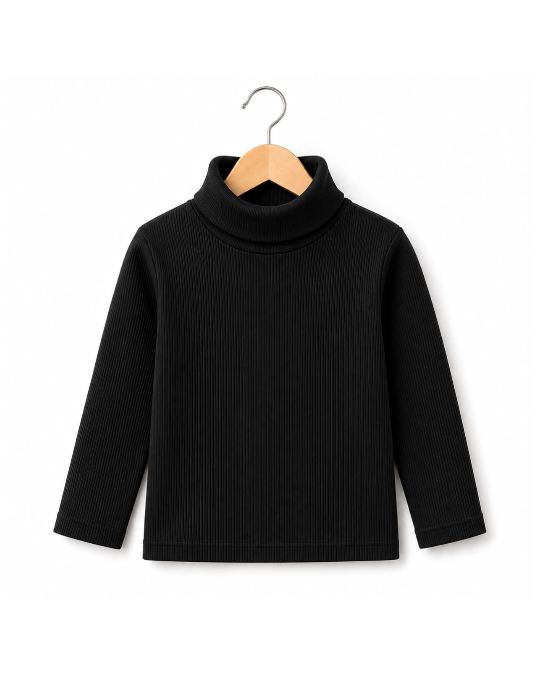 BLACK HIGH NECK (COTTON)