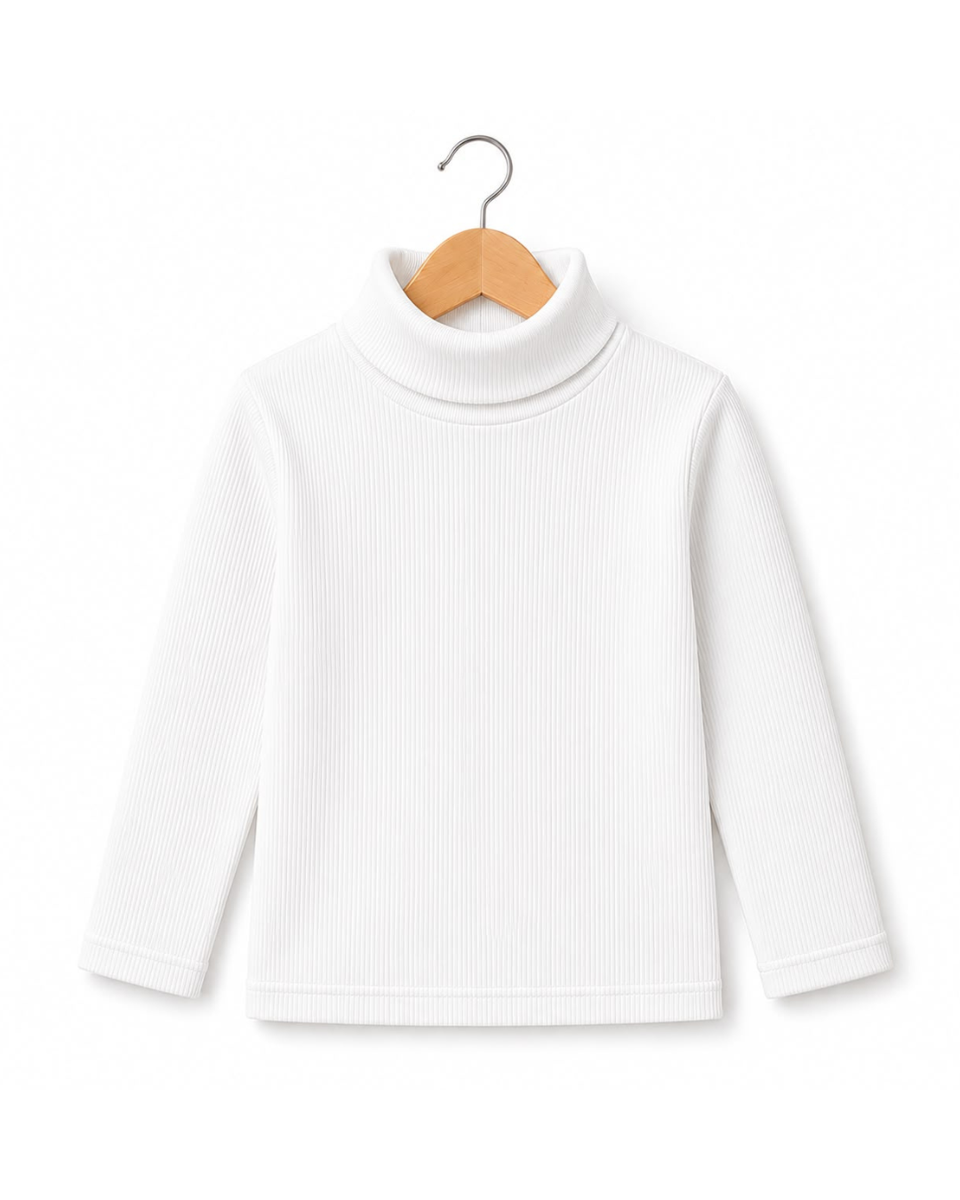 WHITE HIGH NECK (COTTON)