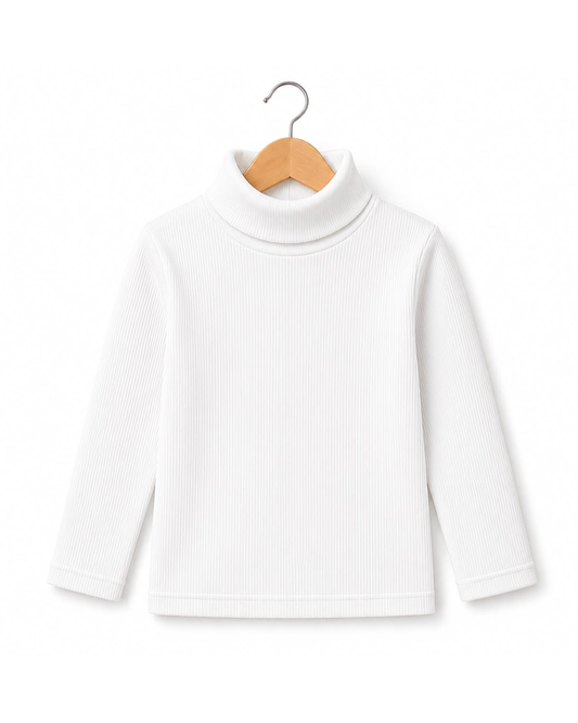 WHITE HIGH NECK (COTTON)